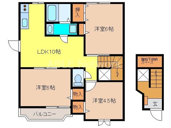 ニュークレストール舞の物件間取画像